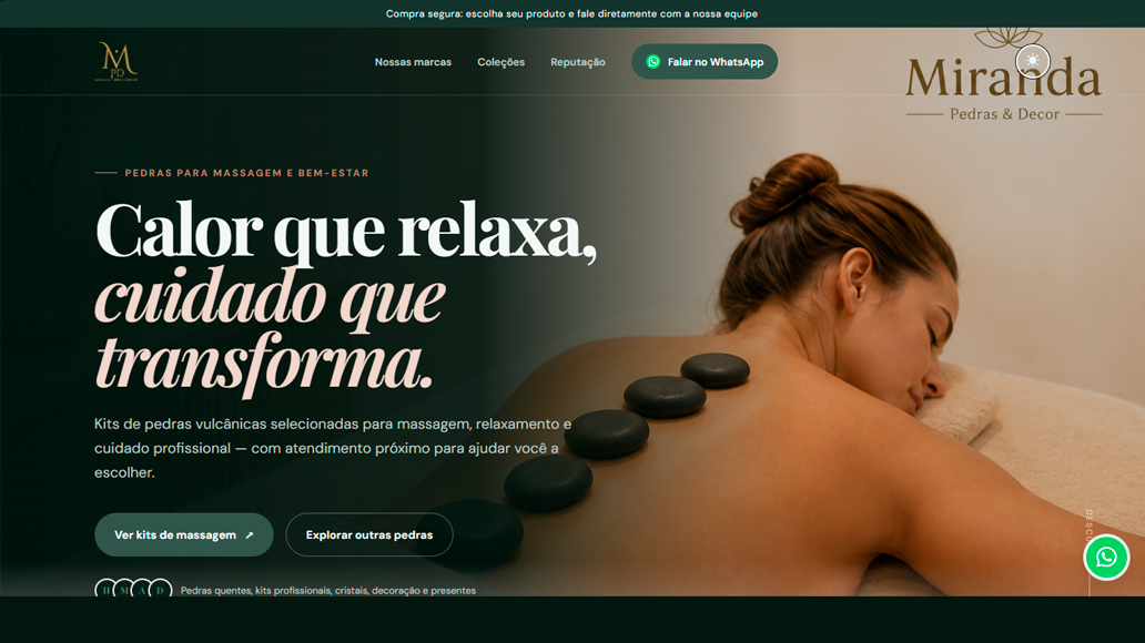 Landing pages e sistemas personalizados